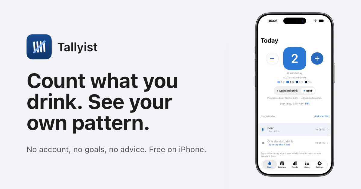 I built a drink tracking app